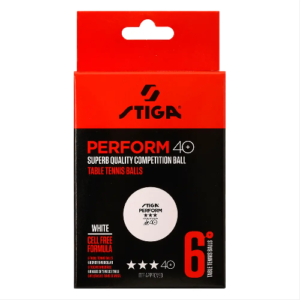 Borðtenniskúlur STIGA 3*  Perform ABS hvítar 6 stk