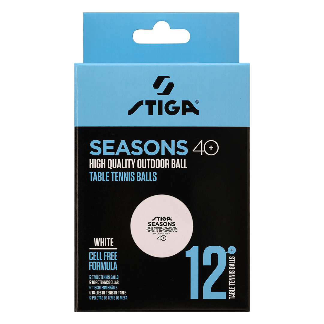 Borðtenniskúlur STIGA Outdoor hvítar 12 stk