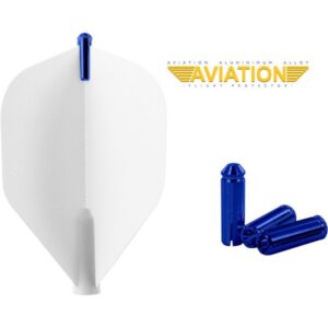 Fjaðrahaldari Aviation Bláir  3 stk