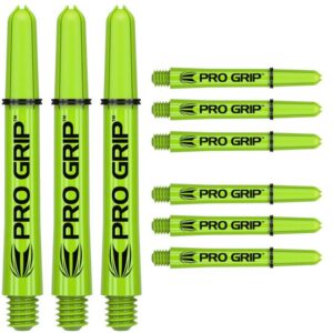 Píluleggir Target Pro Grip Lime -ljós grænir 3 sett