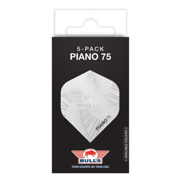 Fjaðrir Bull´s Piano 75 Hvítar 5pk No 2