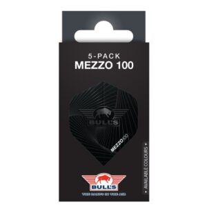 Fjaðrir Bull´s  Mezzo 100 svartar 5 stk no 2