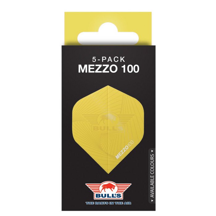 Fjaðrir Bull´s Mezzo 100 5pk no 2 gular