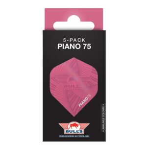 Fjaðrir Bull´s Piano 75 Bleikar 5pk No 2