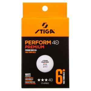 Borðtenniskúlur 3* ABS Premium hvítar  6stk