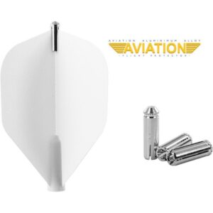 Fjaðrahaldari Aviation silver  3 stk