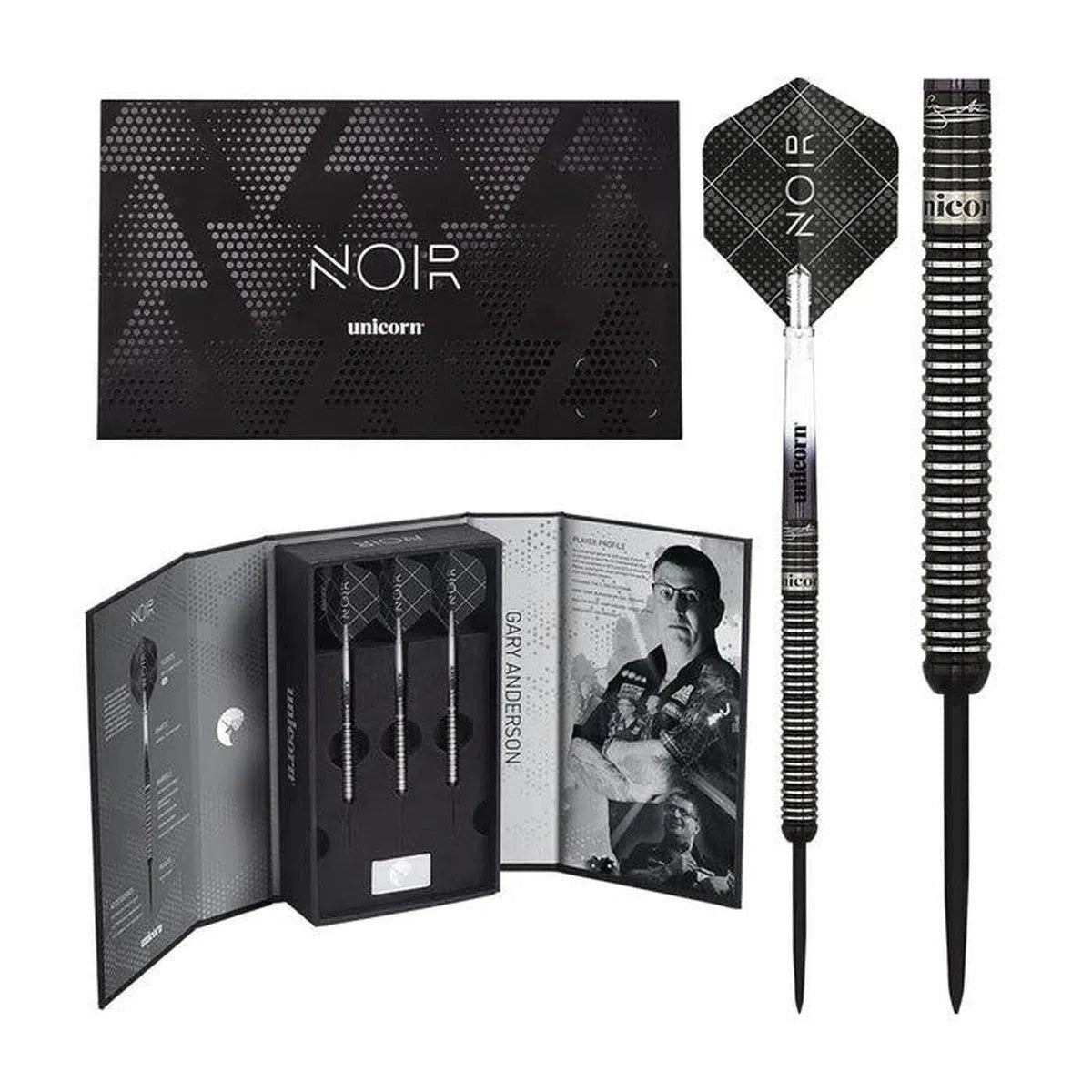 Pílusett Unicorn NOIR Gary Anderson P3 90%