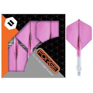 Forge plus fjaðrir og leggir  glær/bleikt sett M