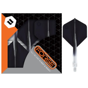 Forge plus fjaðrir og leggir  glær/svart sett M