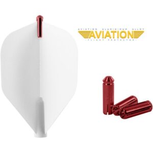 Fjaðrahaldari Aviation rauðir 3 stk