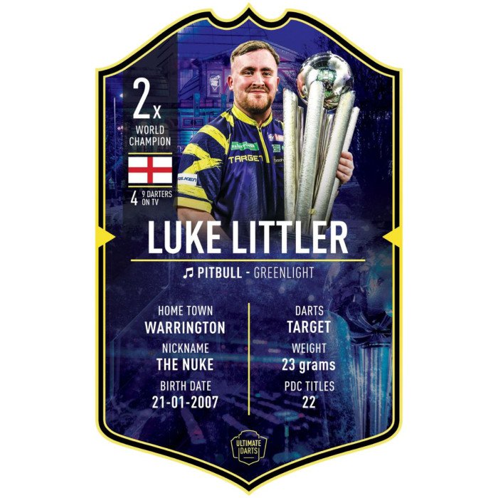 Bull´s Kort Luke Littler 2026 2xWC 37x25cm