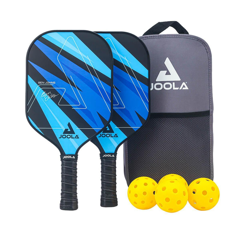 Pickleball spaði Blue Lightning sett Ben Johns 2 spaðar/kúlur og taska