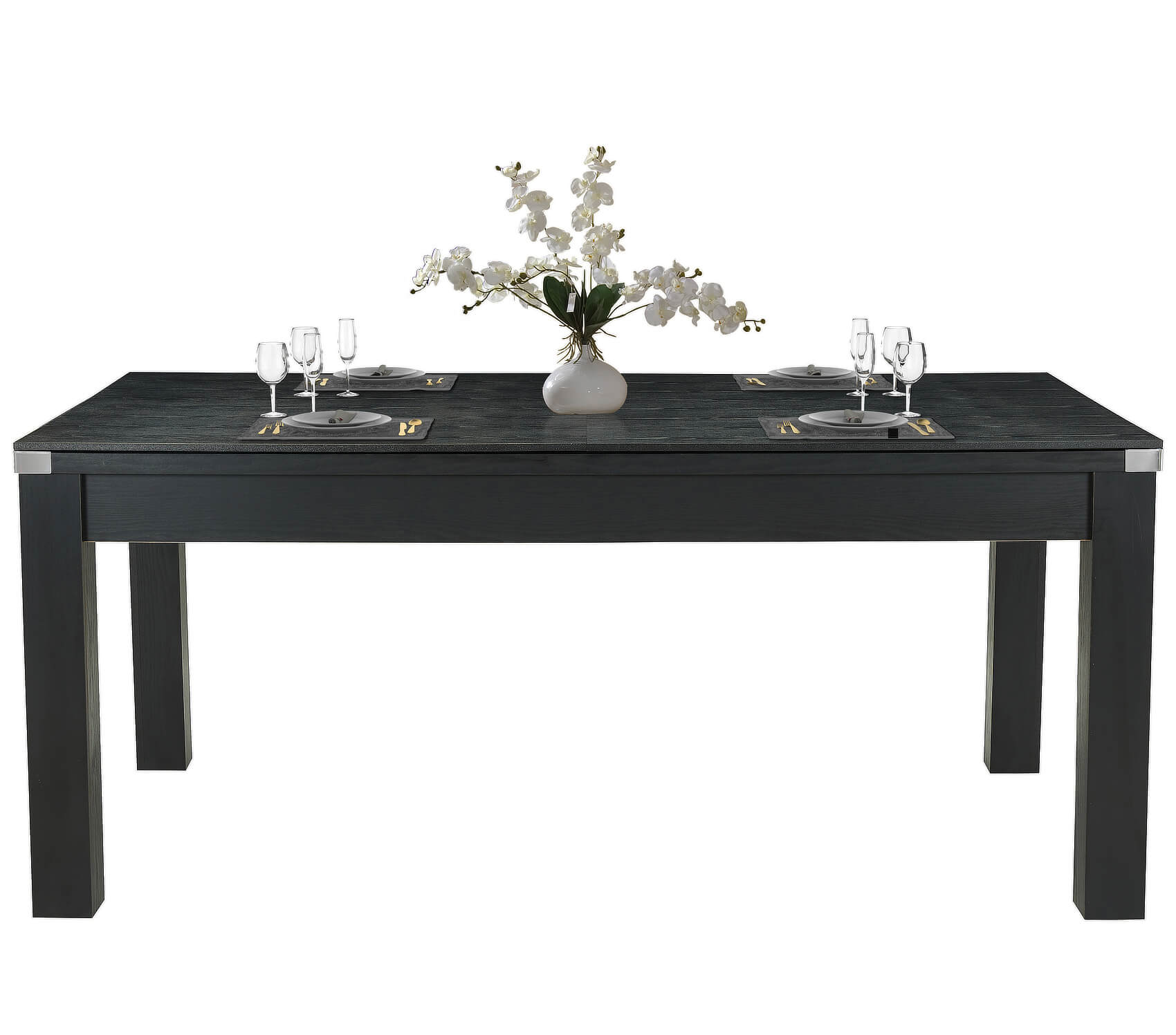 Multiborð pool/borðtennis Pureline Dining 6 fet (180cm) svart m/borðtennisplötu