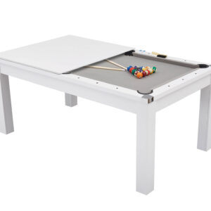 Multiborð pool/borðtennis Pureline Dining 6 fet/7 fet hvítt m/borðtennisplötu