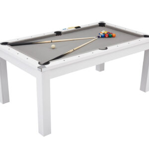 Multiborð pool/borðtennis Pureline Dining 6 fet/7 fet hvítt m/borðtennisplötu
