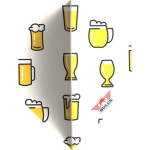 Fjaðrir Bull's Player 100 Beer cartoon No.2