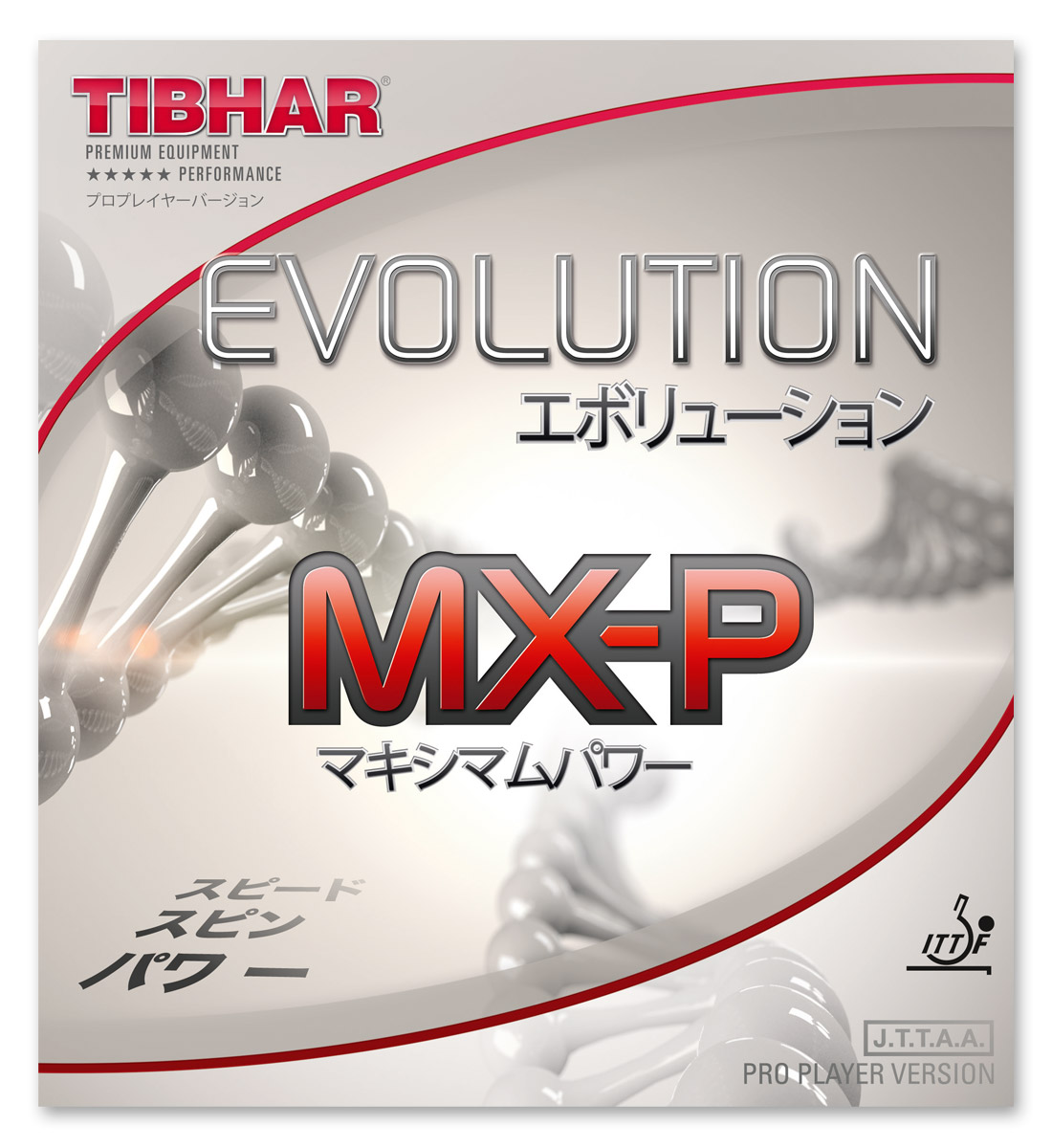 Gúmmí Tibhar Evolution MX-P 2,1-22 rautt