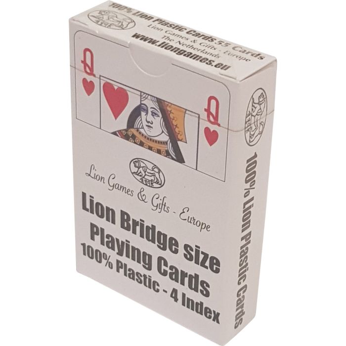 Spil Bridge Lion 100% plast single r/B